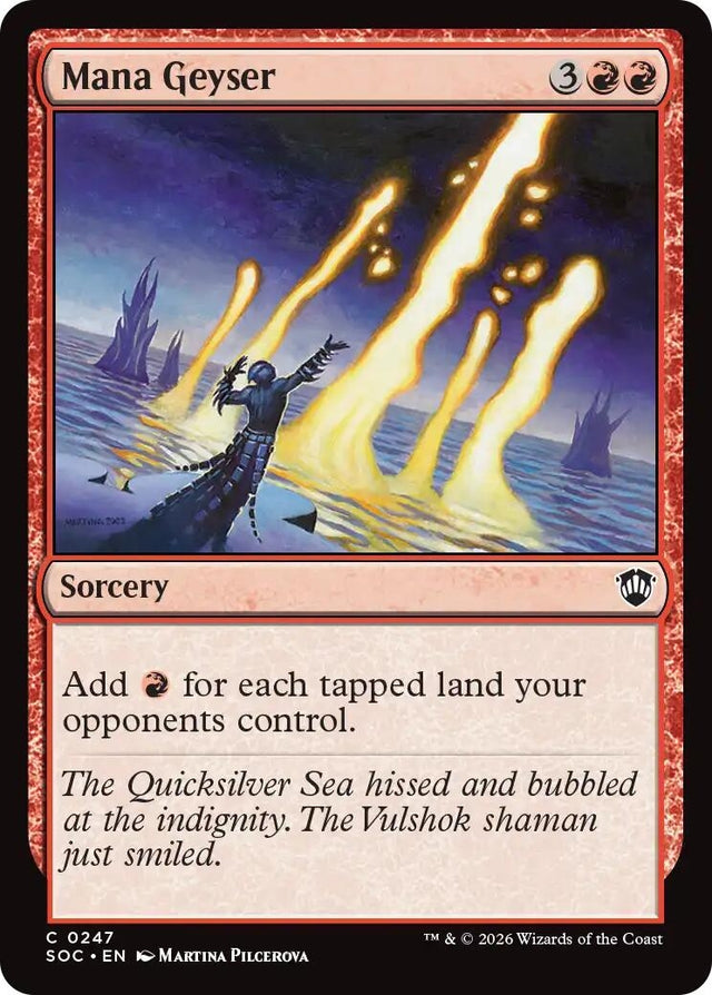 Image for Mana Geyser (247) (Commander: Secrets of Strixhaven) - Magic: The Gathering