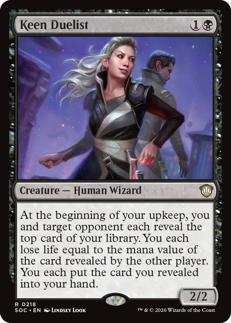 Image for Keen Duelist (218) (Commander: Secrets of Strixhaven) - Magic: The Gathering