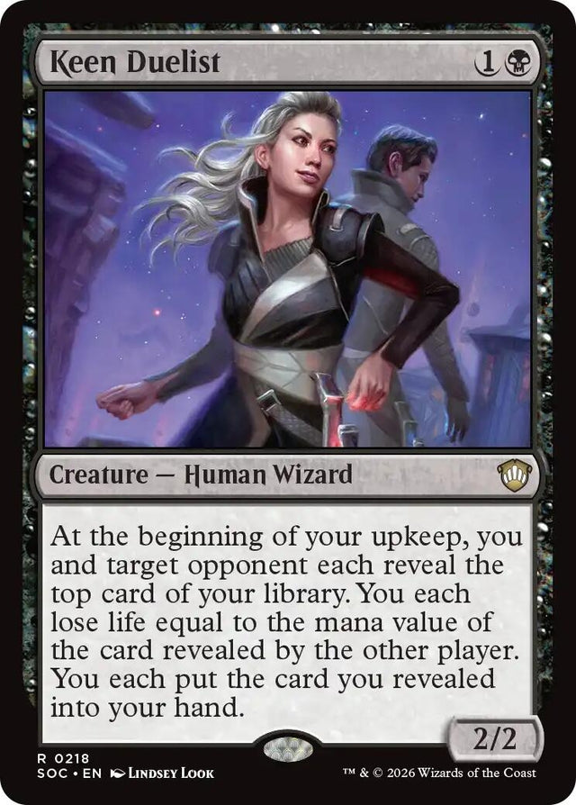 Image for Keen Duelist (218) (Commander: Secrets of Strixhaven) - Magic: The Gathering