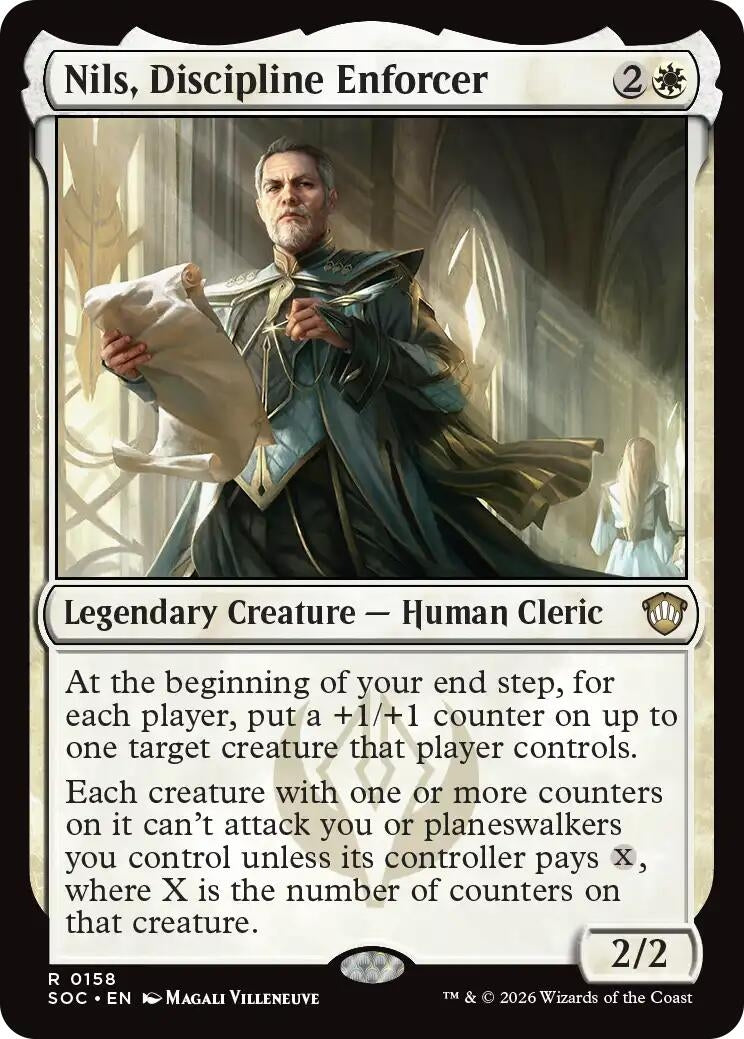 Image for Nils, Discipline Enforcer (158) (Commander: Secrets of Strixhaven) - Magic: The Gathering