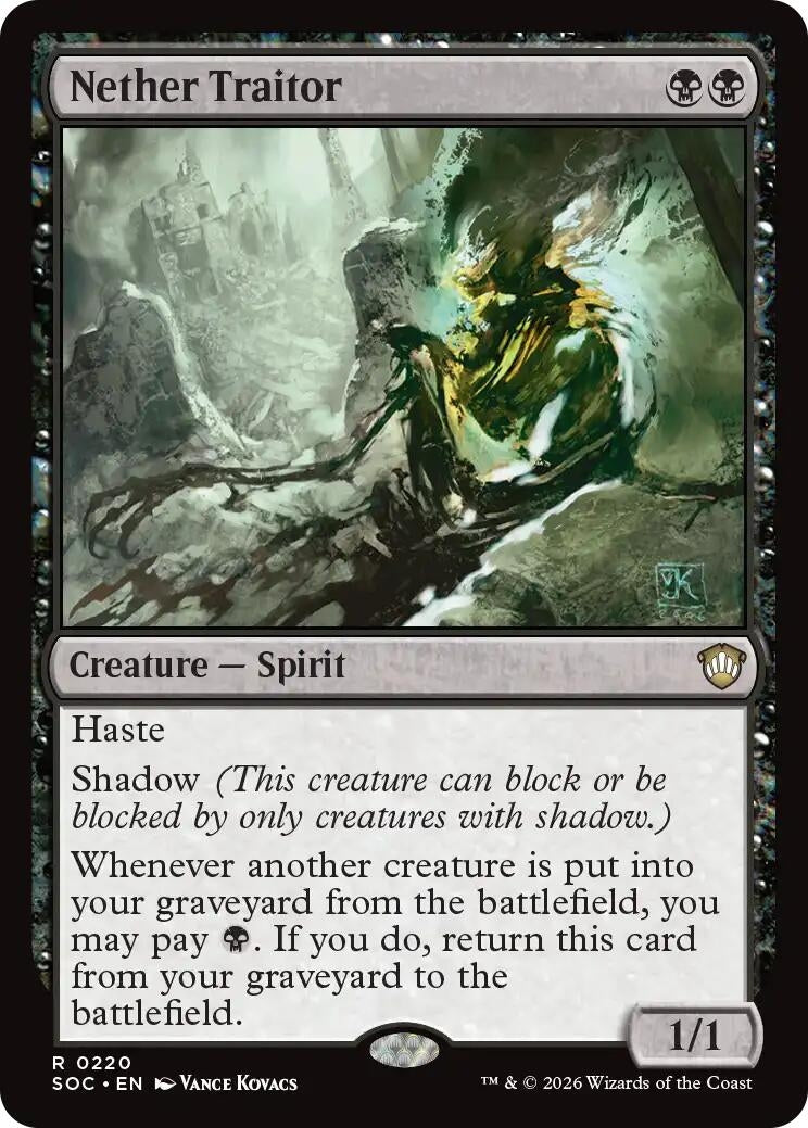 Image for Nether Traitor (220) (Commander: Secrets of Strixhaven) - Magic: The Gathering