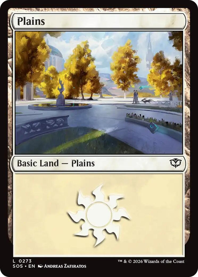 Image for Plains (0273) (273) (Foil) (Secrets of Strixhaven) - Magic: The Gathering