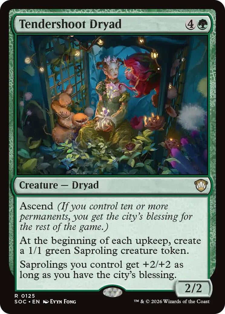 Image for Tendershoot Dryad (125) (Commander: Secrets of Strixhaven) - Magic: The Gathering