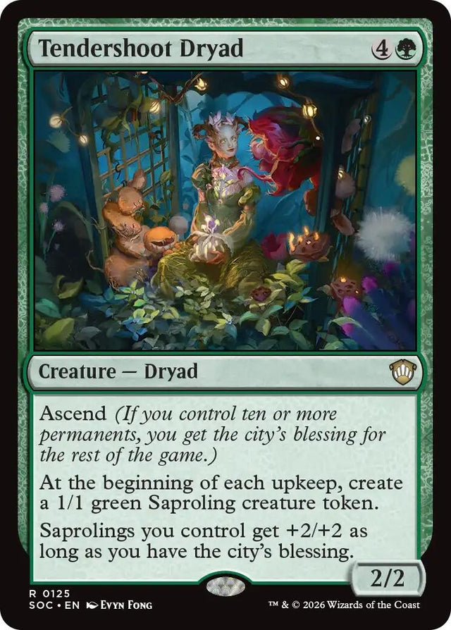 Image for Tendershoot Dryad (125) (Commander: Secrets of Strixhaven) - Magic: The Gathering