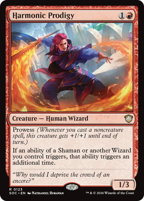 Image for Harmonic Prodigy (123) (Commander: Secrets of Strixhaven) - Magic: The Gathering