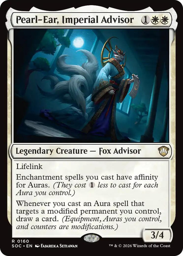 Image for Pearl-Ear, Imperial Advisor (160) (Commander: Secrets of Strixhaven) - Magic: The Gathering
