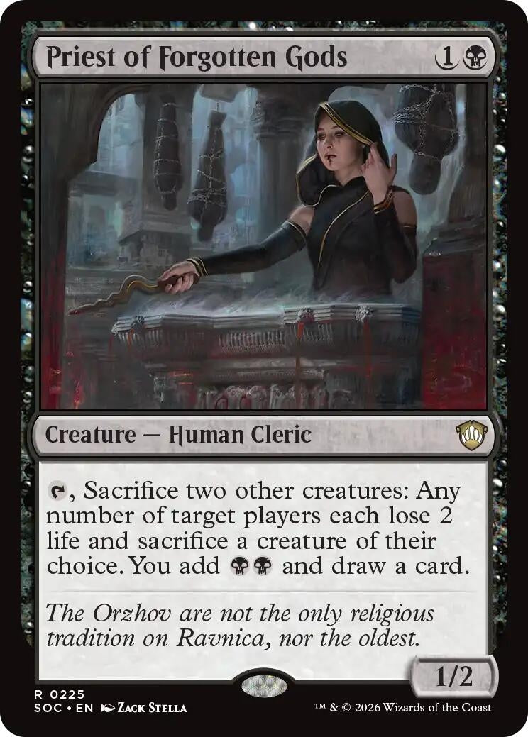 Image for Priest of Forgotten Gods (225) (Commander: Secrets of Strixhaven) - Magic: The Gathering