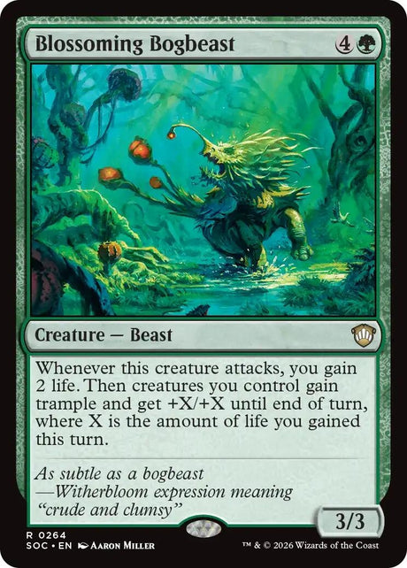 Image for Blossoming Bogbeast (264) (Commander: Secrets of Strixhaven) - Magic: The Gathering