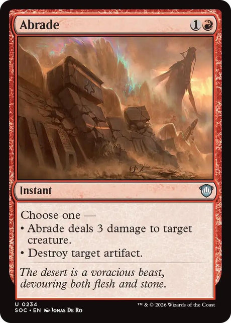 Image for Abrade (234) (Commander: Secrets of Strixhaven) - Magic: The Gathering