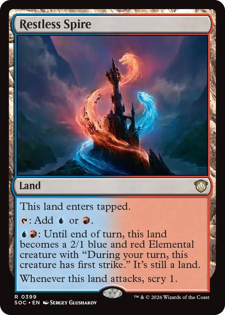 Image for Restless Spire (399) (Commander: Secrets of Strixhaven) - Magic: The Gathering