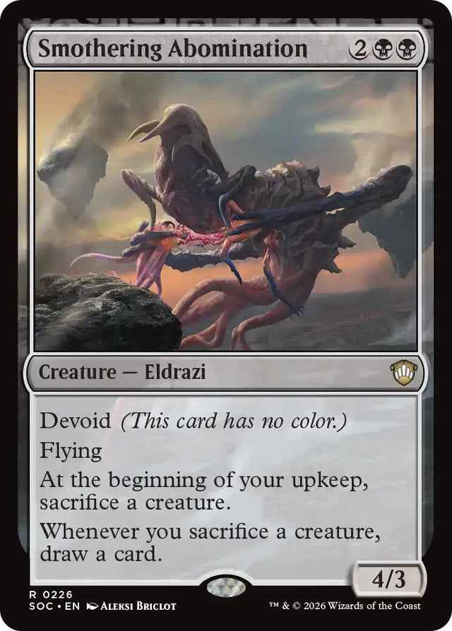 Image for Smothering Abomination (226) (Commander: Secrets of Strixhaven) - Magic: The Gathering