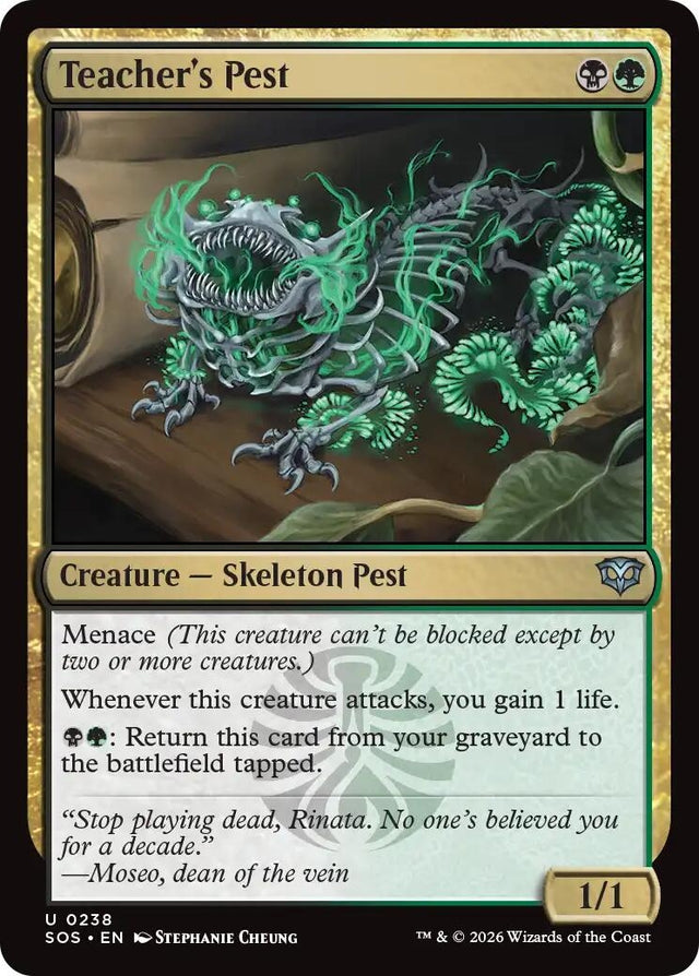 Image for Teacher's Pest (238) (Foil) (Secrets of Strixhaven) - Magic: The Gathering