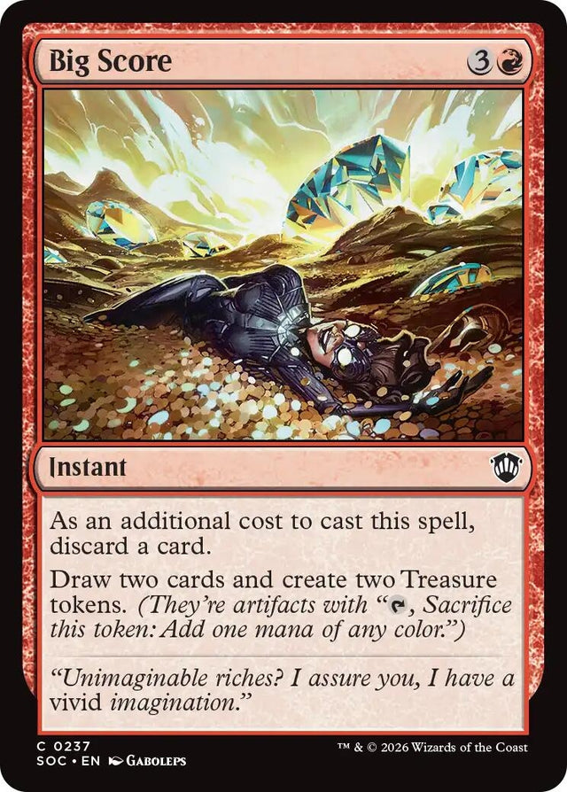 Image for Big Score (237) (Commander: Secrets of Strixhaven) - Magic: The Gathering