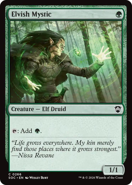 Image for Elvish Mystic (266) (Commander: Secrets of Strixhaven) - Magic: The Gathering