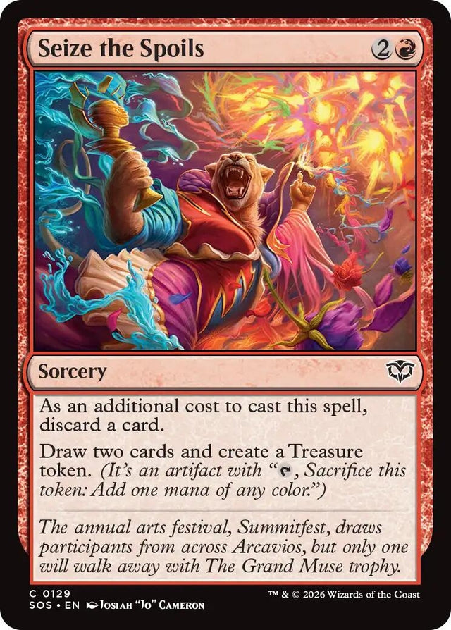 Image for Seize the Spoils (129) (Foil) (Secrets of Strixhaven) - Magic: The Gathering