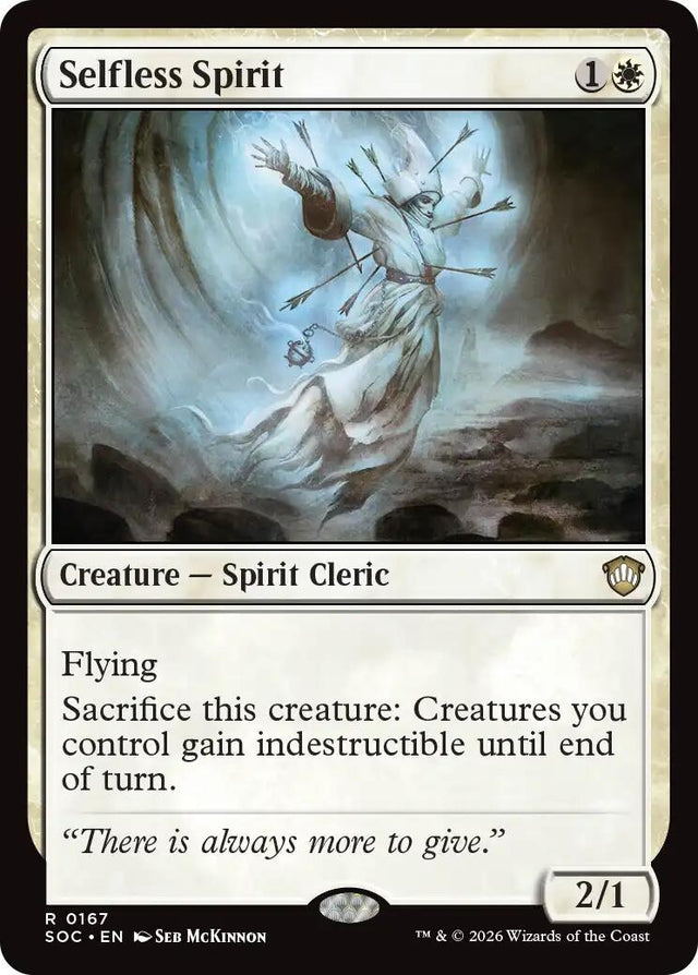 Image for Selfless Spirit (167) (Commander: Secrets of Strixhaven) - Magic: The Gathering