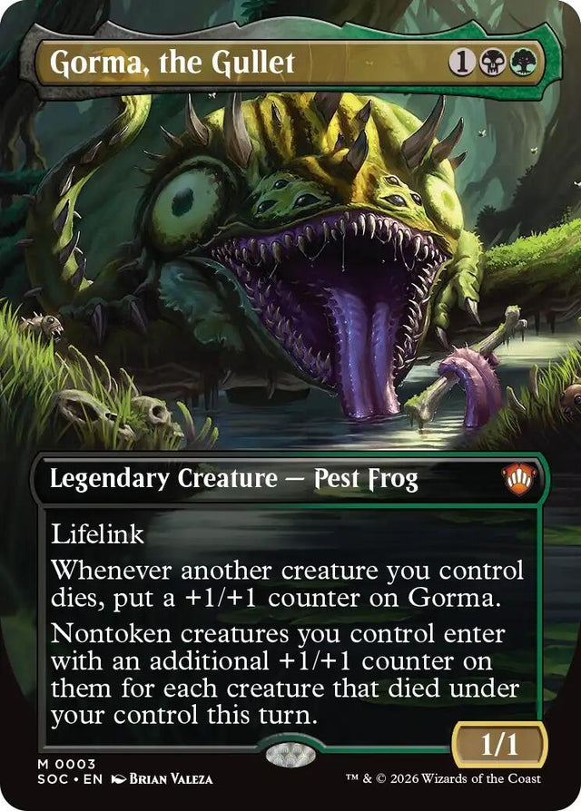 Image for Gorma, the Gullet (Borderless) (3) (Foil) (Commander: Secrets of Strixhaven) - Magic: The Gathering