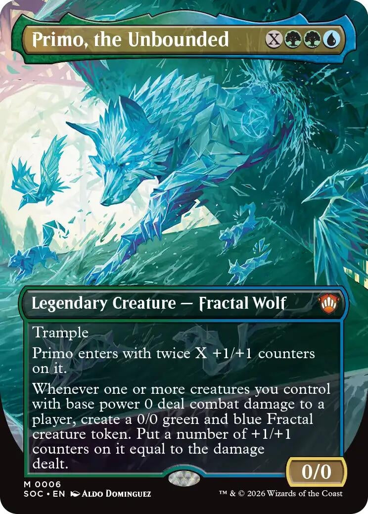 Image for Primo, the Unbounded (Borderless) (6) (Foil) (Commander: Secrets of Strixhaven) - Magic: The Gathering