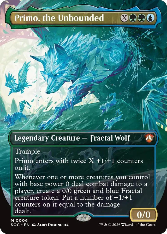 Image for Primo, the Unbounded (Borderless) (6) (Foil) (Commander: Secrets of Strixhaven) - Magic: The Gathering