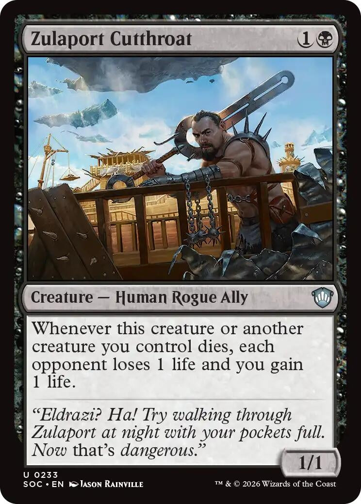Image for Zulaport Cutthroat (233) (Commander: Secrets of Strixhaven) - Magic: The Gathering