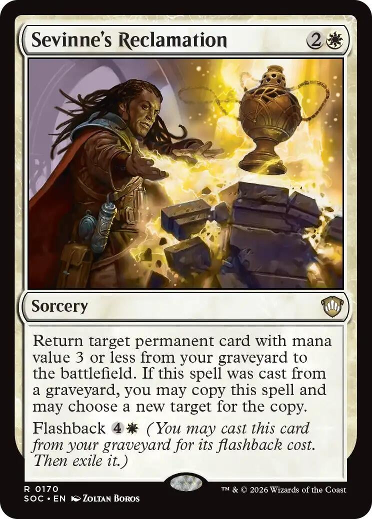 Image for Sevinne's Reclamation (170) (Commander: Secrets of Strixhaven) - Magic: The Gathering