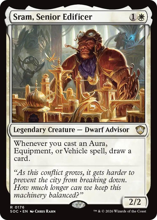 Image for Sram, Senior Edificer (176) (Commander: Secrets of Strixhaven) - Magic: The Gathering