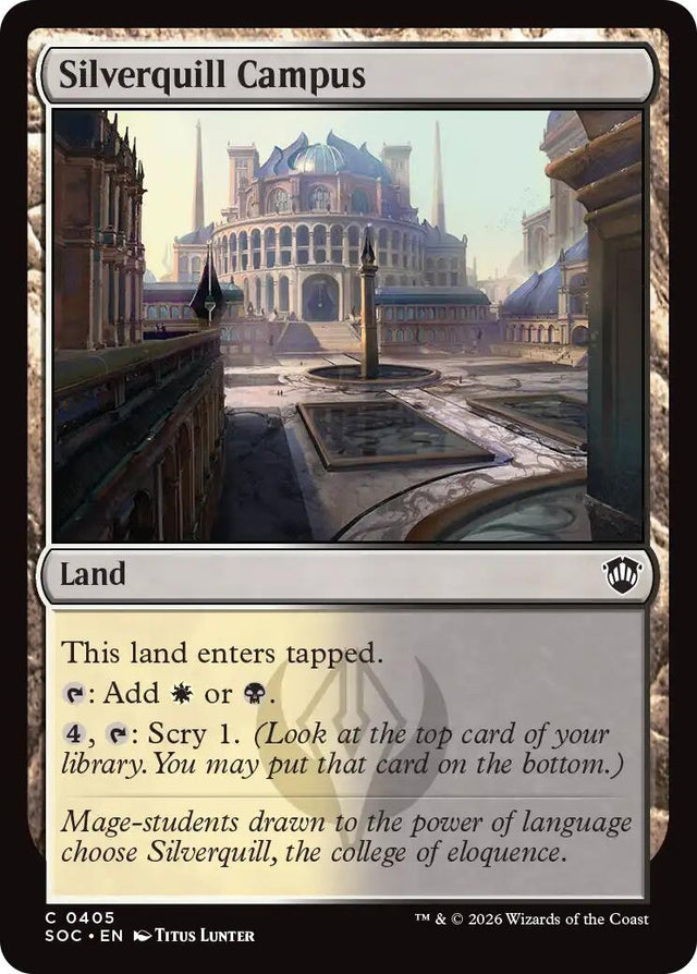 Image for Silverquill Campus (405) (Commander: Secrets of Strixhaven) - Magic: The Gathering