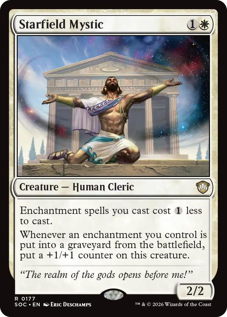 Image for Starfield Mystic (177) (Commander: Secrets of Strixhaven) - Magic: The Gathering