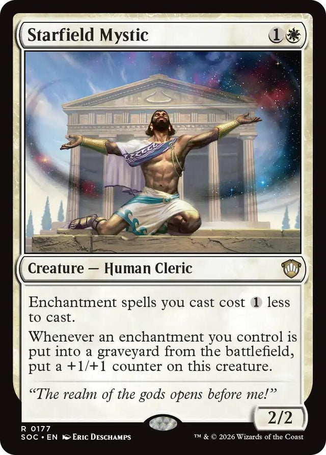 Image for Starfield Mystic (177) (Commander: Secrets of Strixhaven) - Magic: The Gathering