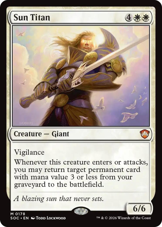 Image for Sun Titan (178) (Commander: Secrets of Strixhaven) - Magic: The Gathering