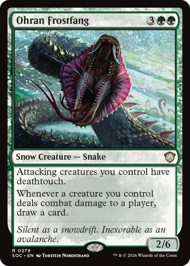 Image for Ohran Frostfang (279) (Commander: Secrets of Strixhaven) - Magic: The Gathering