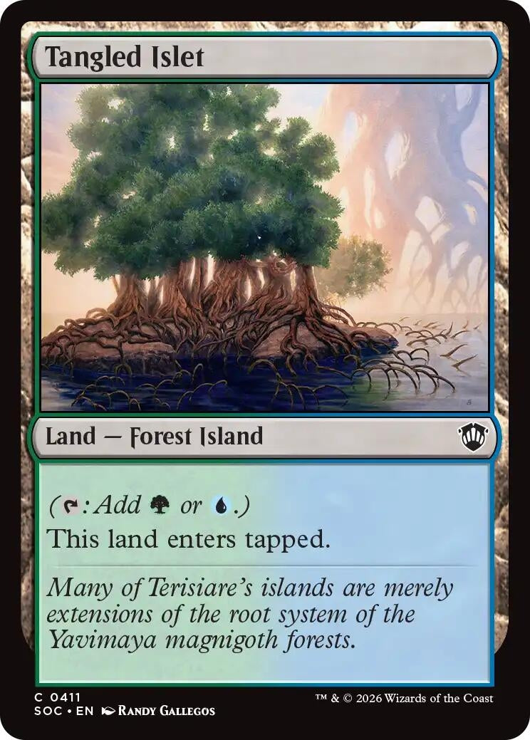 Image for Tangled Islet (411) (Commander: Secrets of Strixhaven) - Magic: The Gathering