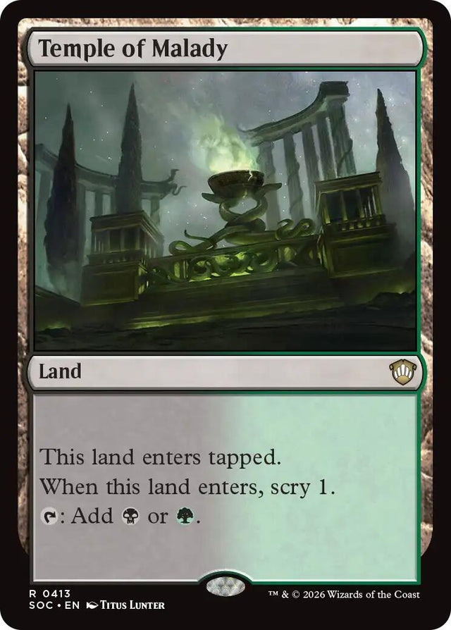 Image for Temple of Malady (413) (Commander: Secrets of Strixhaven) - Magic: The Gathering