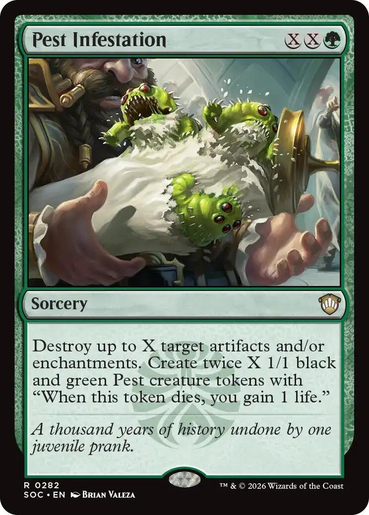 Image for Pest Infestation (282) (Commander: Secrets of Strixhaven) - Magic: The Gathering