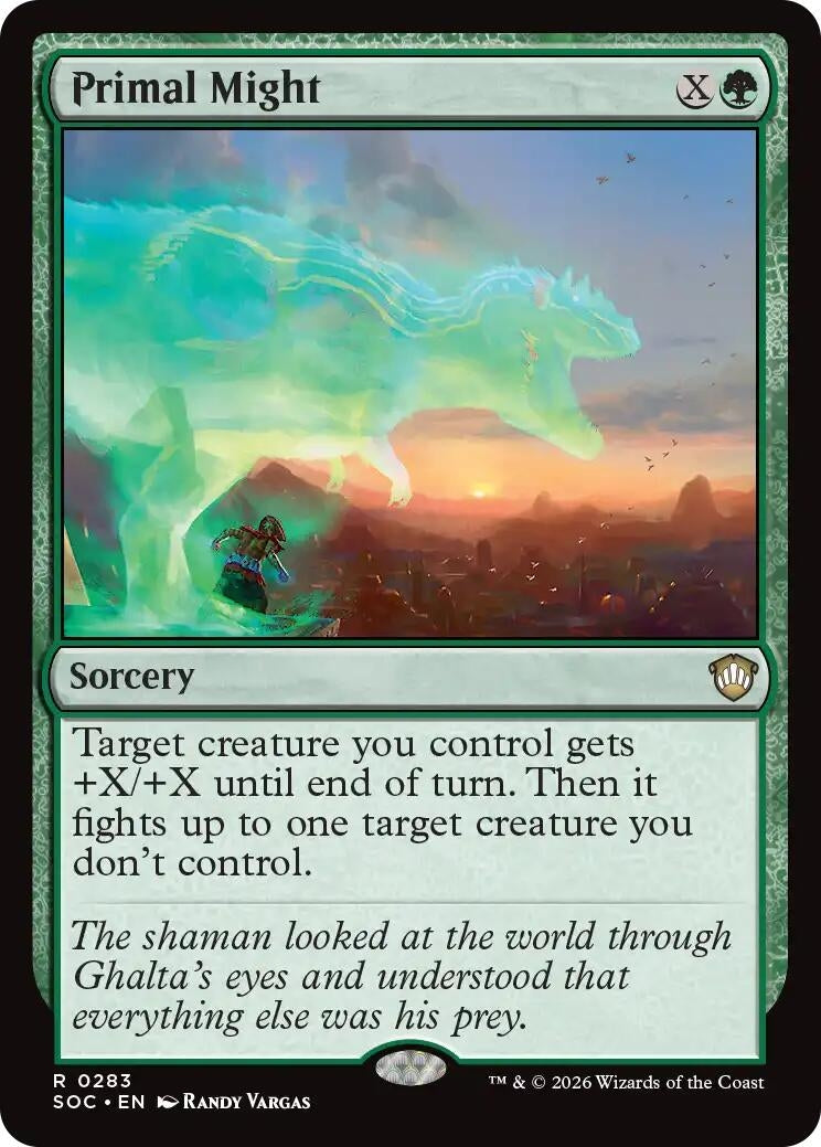 Image for Primal Might (283) (Commander: Secrets of Strixhaven) - Magic: The Gathering