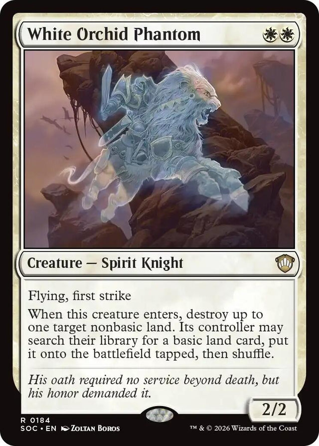 Image for White Orchid Phantom (184) (Commander: Secrets of Strixhaven) - Magic: The Gathering