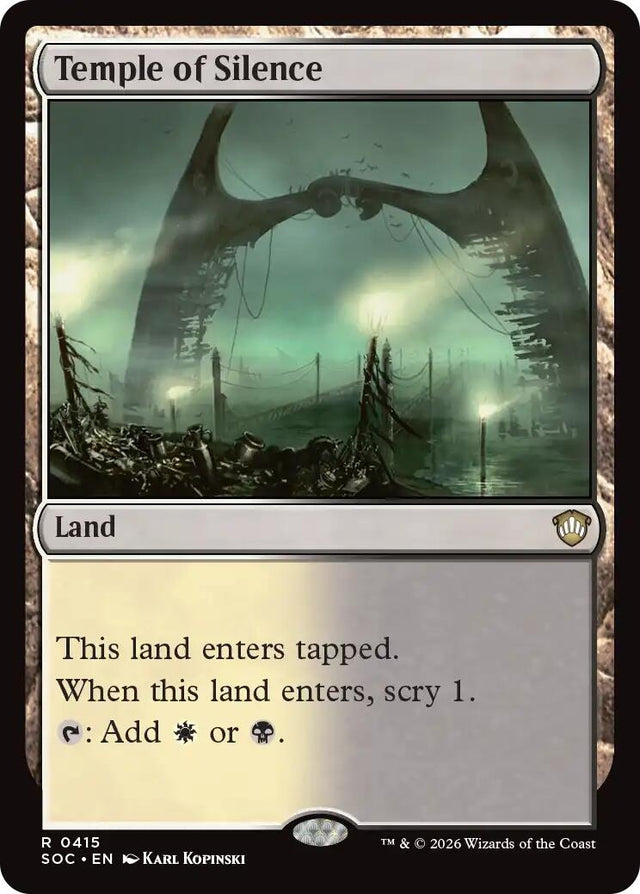 Image for Temple of Silence (415) (Commander: Secrets of Strixhaven) - Magic: The Gathering
