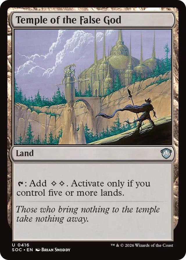 Image for Temple of the False God (416) (Commander: Secrets of Strixhaven) - Magic: The Gathering