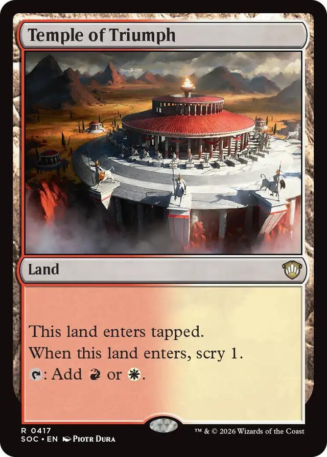 Image for Temple of Triumph (417) (Commander: Secrets of Strixhaven) - Magic: The Gathering