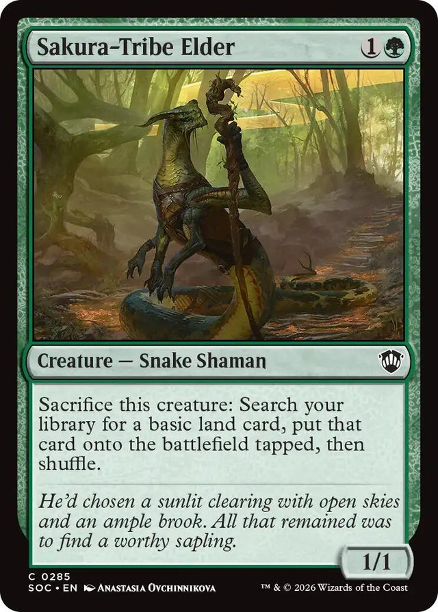 Image for Sakura-Tribe Elder (285) (Commander: Secrets of Strixhaven) - Magic: The Gathering