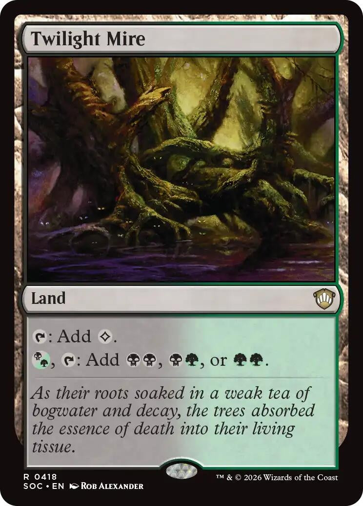 Image for Twilight Mire (418) (Commander: Secrets of Strixhaven) - Magic: The Gathering