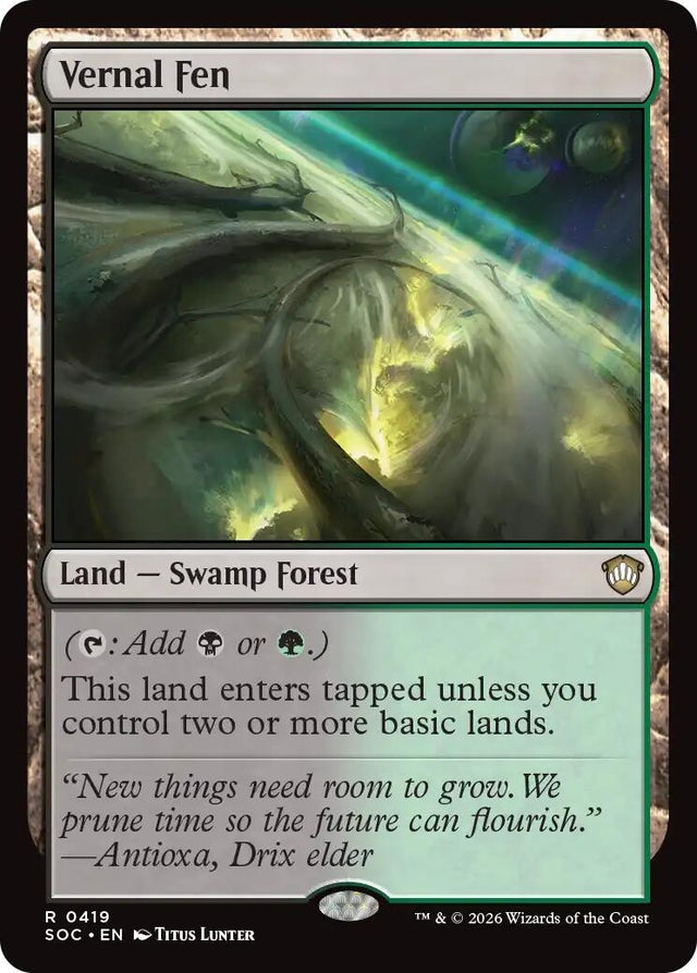 Image for Vernal Fen (419) (Commander: Secrets of Strixhaven) - Magic: The Gathering