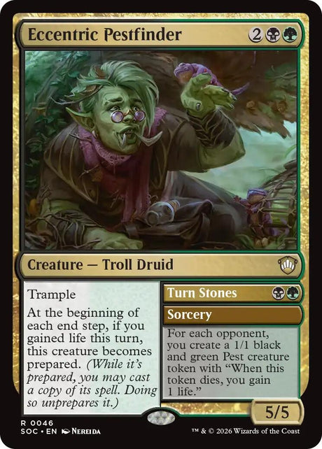 Image for Eccentric Pestfinder (46) (Commander: Secrets of Strixhaven) - Magic: The Gathering