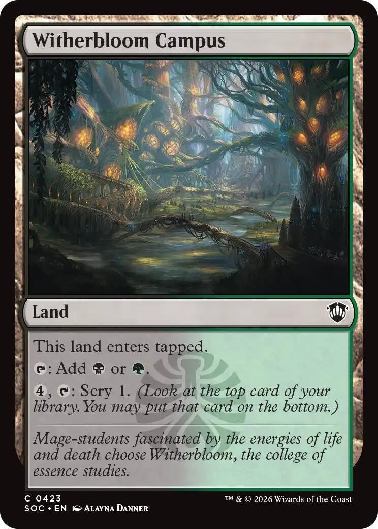 Image for Witherbloom Campus (423) (Commander: Secrets of Strixhaven) - Magic: The Gathering