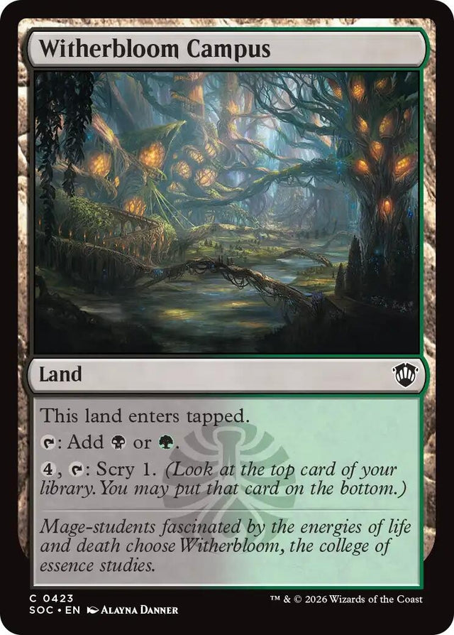 Image for Witherbloom Campus (423) (Commander: Secrets of Strixhaven) - Magic: The Gathering