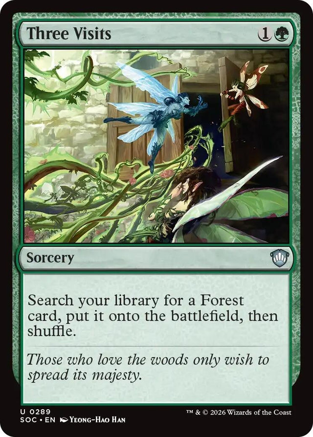 Image for Three Visits (289) (Commander: Secrets of Strixhaven) - Magic: The Gathering