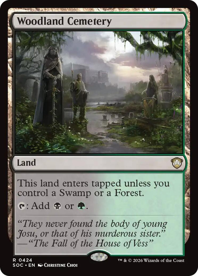 Image for Woodland Cemetery (424) (Commander: Secrets of Strixhaven) - Magic: The Gathering