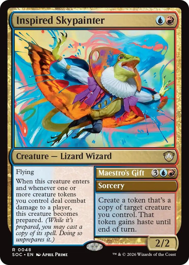 Image for Inspired Skypainter (48) (Commander: Secrets of Strixhaven) - Magic: The Gathering