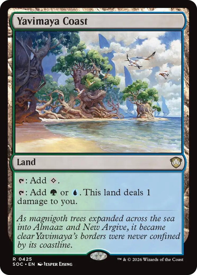 Image for Yavimaya Coast (425) (Commander: Secrets of Strixhaven) - Magic: The Gathering