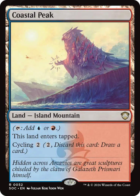 Image for Coastal Peak (52) (Commander: Secrets of Strixhaven) - Magic: The Gathering